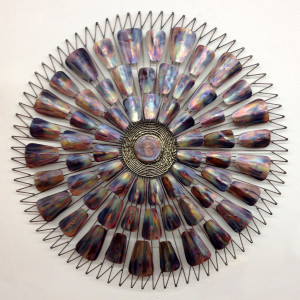 Metal wall sculpture midcenturysanjose