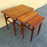 Kai Kristiansen teak nesting tables midcenturysanjose