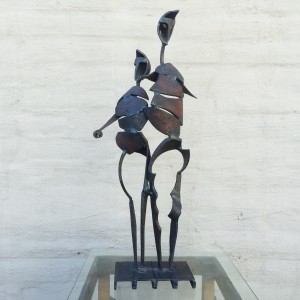 Brutalist Iron Sculpture by Mark White