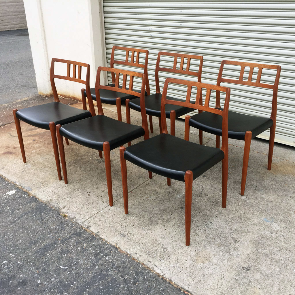 JL Moller chairs, model 76