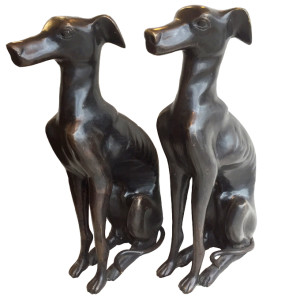 Maitland Smith Bronze Whippets