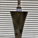 Pair of Hansen Patinated Bronze Lamps