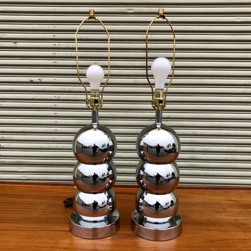 Kovacs Chrome Ball Lamps
